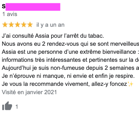 Avis Google Hypnose Tabas