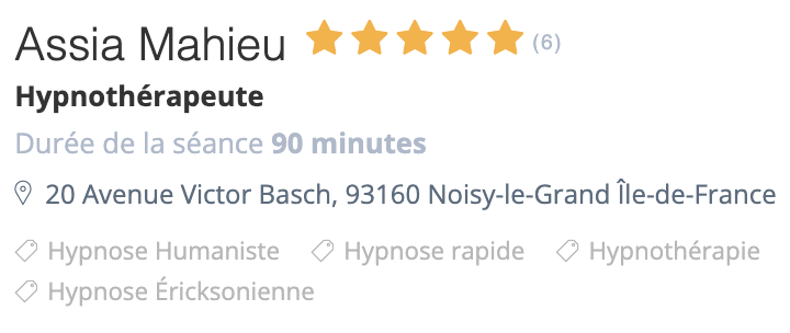 Avis Therapeutes.com Hypnose